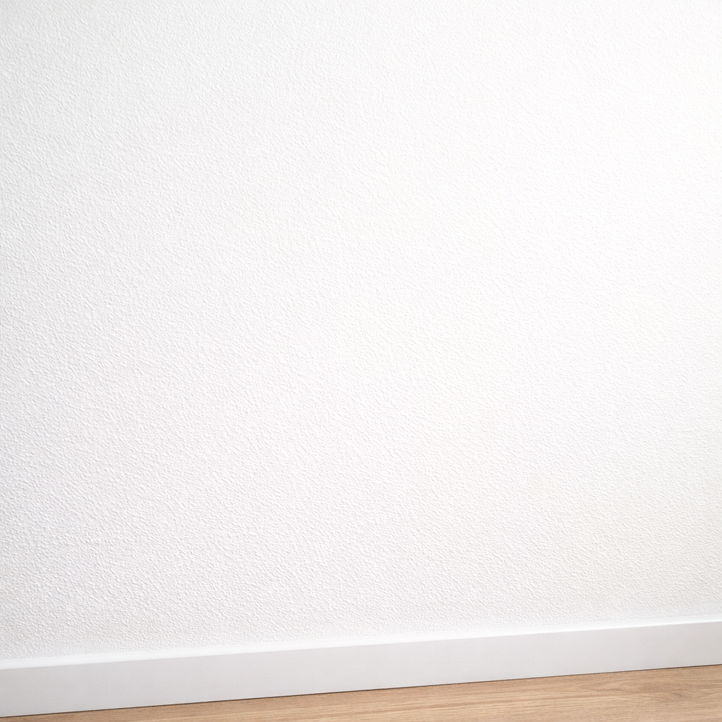 Clean residential wall after professional mold remediation